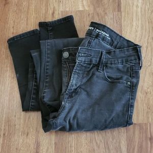 Washed black jeans